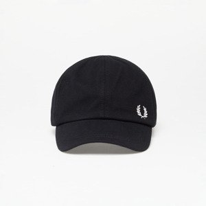 FRED PERRY Pique Classic Cap Black/ Snowwhite