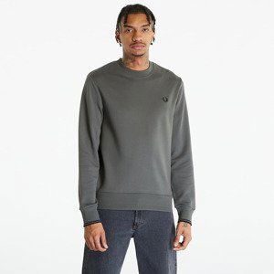 FRED PERRY Crew Neck Sweatshirt Field Green