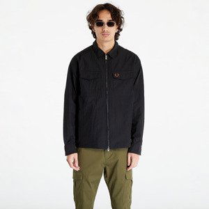 FRED PERRY Zip Overshirt Black