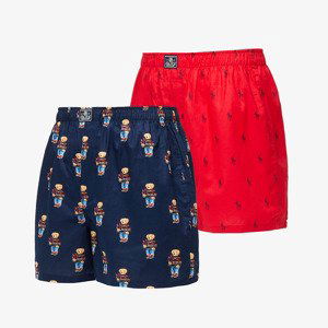 Polo Ralph Lauren Cotton Boxer 2-Pack Navy/ Red