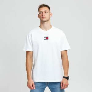 Tričko s krátkým rukávem TOMMY JEANS Tommy Badge Tee bílé