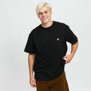 Tričko s krátkým rukávem Carhartt WIP Chase Tee Black