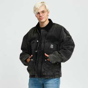 Podzimní bunda Stüssy Washed Canvas Shop Jacket black