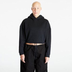 Urban Classics Ladies Cropped Oversized Hoodie Black