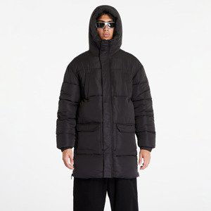 Sixth June Long Puffer Jacket With Hood Black