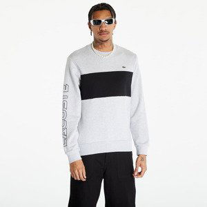 Mikina LACOSTE Men's Sweatshirt Silver Chine/ Black M