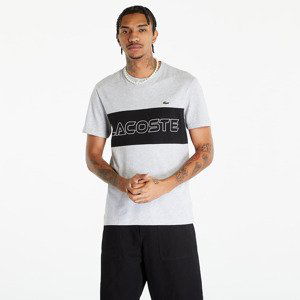 LACOSTE Men's T-shirt Silver Chine/ Black