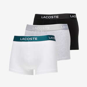 LACOSTE Casual Black Trunks bílé, černé, šedé