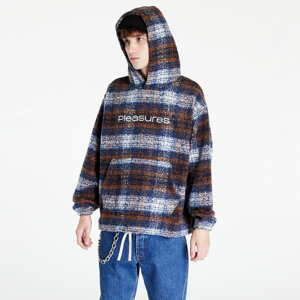 Mikina PLEASURES Machinist Poncho Hoody Brown/Blue