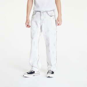 Kalhoty PLEASURES Splice Workpant White