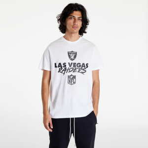 Tričko s krátkým rukávem New Era Nfl Script Tee Las Vegas Raiders White