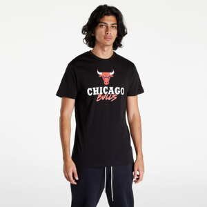 Tričko s krátkým rukávem New Era NBA Script Tee Chicago Bulls Black