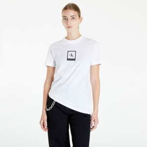 Tričko s krátkým rukávem CALVIN KLEIN JEANS Slim Organic Cotton Logo T-Shirt Bílé