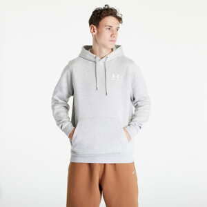 Mikina Under Armour Essential Fleece Hoodie Ghost Gray Medium Heather/ White