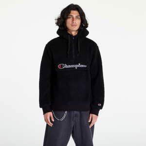 Mikina Champion Outdoor Polar Hooded Half Zip Top Black