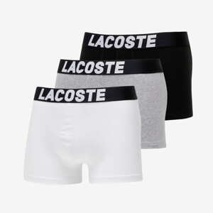 LACOSTE Underwear trunk Black/ White/ Grey