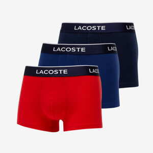 LACOSTE Underwear trunk Navy Blue/ Red-Methylene