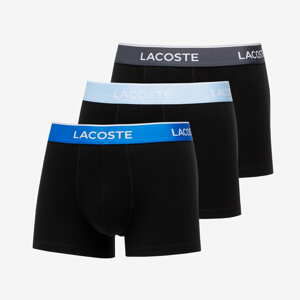 LACOSTE Trunk 3 Pack Černé/ Modré