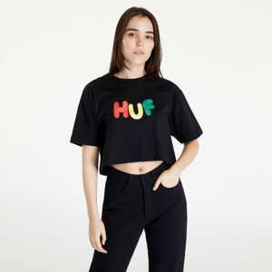 Dámské tričko HUF Gummed S/S Crop Tee Black