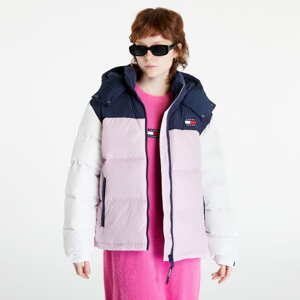 Dámská zimní bunda TOMMY JEANS Cblk Alaska Puffer Blue / Pink / White