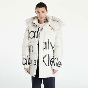 Bunda CALVIN KLEIN JEANS Bold Disrupted Logo Jacket Beige