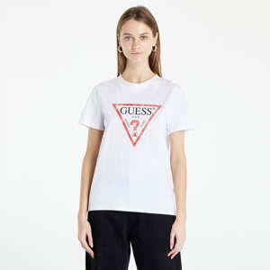 Dámské tričko GUESS Front Logo T-Shirt White