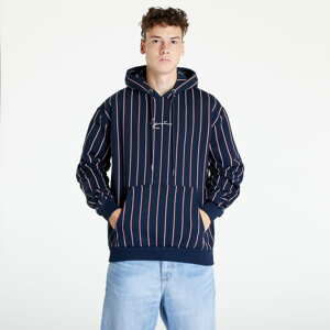 Mikina Karl Kani KK Small Signature Pinstripe Hoodie Navy