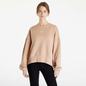 Dámská mikina Nike Sportswear Phoenix Fleece Crew-Neck Sweatshirt Beige