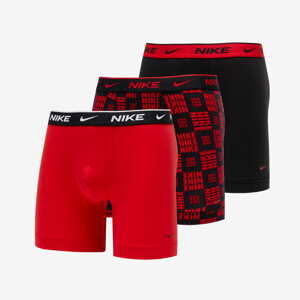 Nike Everyday Cotton Stretch boxer Černé/ Červené