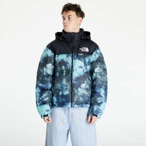 Pánská zimní bunda The North Face Print 1998 retro Nuptse Jacket Černá/Tyrskysová/Modrá