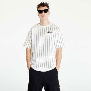 Tričko s krátkým rukávem New Era Oversized Pinstripe Tee White