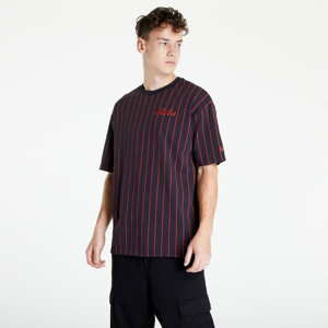 Tričko s krátkým rukávem New Era Oversized Pinstripe Tee Navy