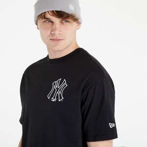 Pánské tričko New Era Oversized Bp Graphic Tee New York Yankees Black/ White