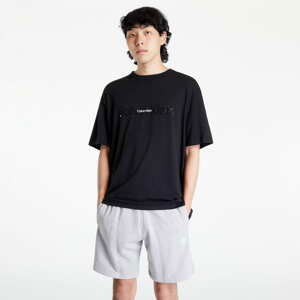 ´Pánské pyžamo Calvin Klein Emb Icon Lounge Short Sleeve Crew Neck Černé