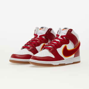 Nike Dunk High Retro White/ Gym Red-Yellow Ochre-Gum Med Brown