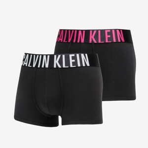 Calvin Klein Intense Power Cotton Stretch Trunk 2-Pack Black/ Very Berry/ Aqua Pool Logos