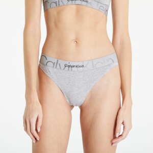 Kalhotky Calvin Klein Monolith Cotton Thong Šedé