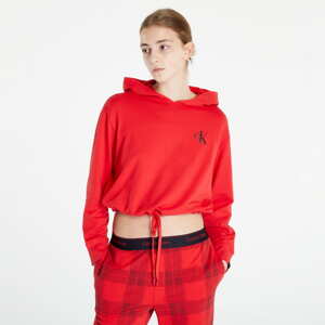 Dámská mikina Calvin Klein Ck1 Lounge Ft L/S Hoodie Red