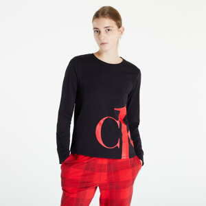 Dámské tričko Calvin Klein Ck1 Sleep L/S Crew Neck Black