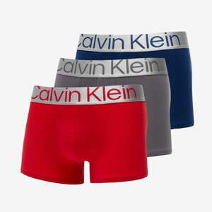 Calvin Klein Ckr Steel Cotton Trunk 3-Pack Grey Sky/ Berry Sangria/ Lake Crest