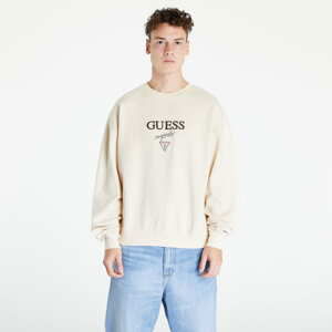 Mikina GUESS Baker Locrewneck Krémová