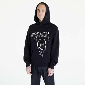 Mikina PREACH Regular Distorted Smiley Hoodie GOTS Black