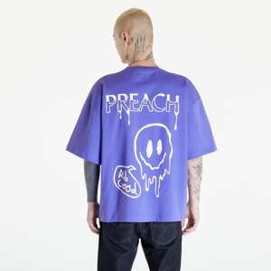 Pánské tričko PREACH Distorted Smiley T GOTS Purple