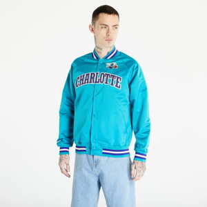 Podzimní bunda Mitchell & Ness NBA Satin Lightweight Jacket Charlotte Hornets Turquoise