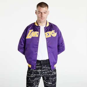 Podzimní bunda Mitchell & Ness NBA Lightweight Satin Jacket Lakers Purple