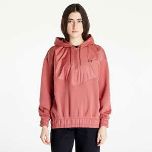 Dámská mikina Nike Sportswear Icon Clash Women's 1/4-Zip Fleece Hoodie Canyon Rust/ Burgundy Crush