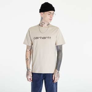 Tričko s krátkým rukávem Carhartt WIP S/S Script T-Shirt Beige