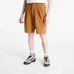 Šortky Nike Life Men's Pleated Chino Shorts Ale Brown/ White