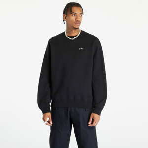 Mikina Nike Solo Swoosh Men's Fleece Crew Black/ White