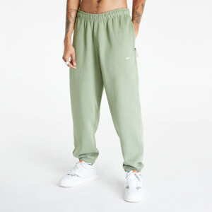 Tepláky NikeLab Solo Swoosh Men's Fleece Pants Oil Green/ White